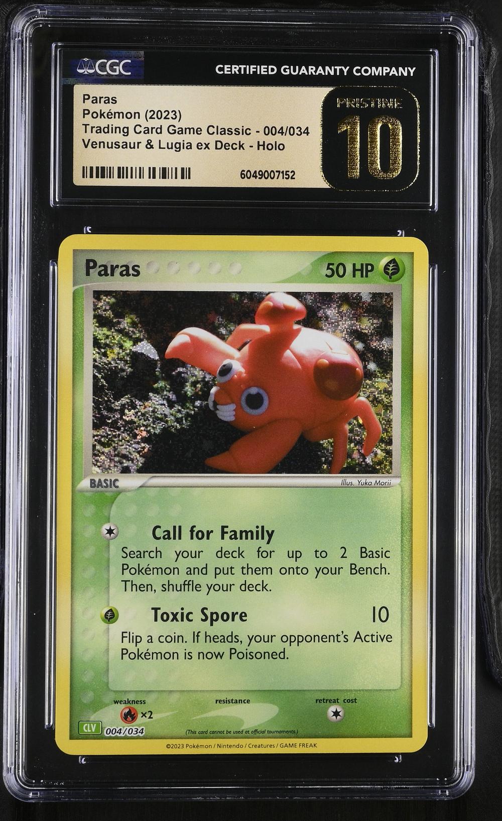 2023 Paras - Pokémon Trading Card Game Classic - CLV, CLC, CLB CGC
